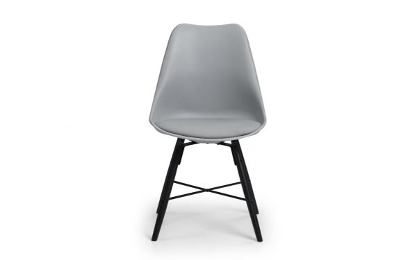 kari chair grey black front