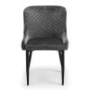 luxe grey chair front