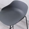 roc rocco stool dark grey detail