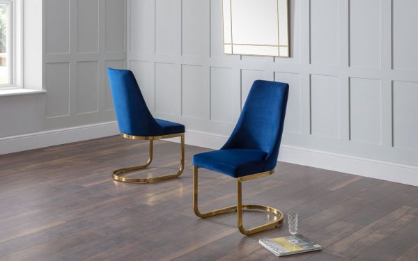 vittoria blue chairs roomset