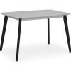 cas casa rectangle table grey black cutout