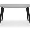 cas casa rectangle table grey black cutout