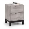 bal bali drawer bedside grey oak cutout