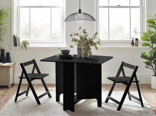 GAT GatanSmallGatelegTablewithChairsBlackRoomset jpg