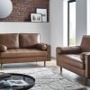 HEN HenleySeaterSofa BrownFauxLeatherRoomset jpg