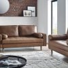 HEN HenleySeaterSofa BrownFauxLeatherRoomset jpg