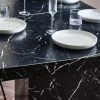 ROM RomeBlackMarbleEffectDiningTableDetail jpg