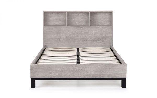 bal bali cm bookcase double bed grey oak cutout