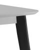 cas casa rectangle table grey black detail