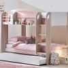 mar mars bunk underbed pastel pink roomset