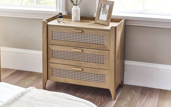 syd sydney rattan effect drawer chest roomset