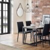 tribecca table jazz black chairs roomset