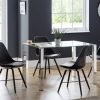 enzo table black kari chairs roomet