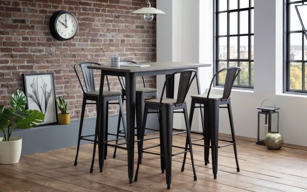 grafton bar table stools roomset