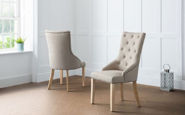 loire button back dining chair roomset