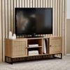 padstow tv unit oak roomset