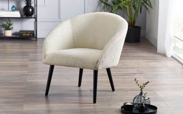 gig gigi boucle accent chair roomset