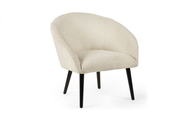 gig gigi boucle accent chair cutout