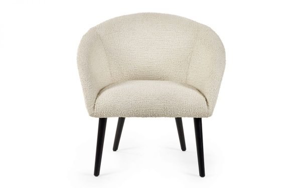 gig gigi boucle accent chair cutout