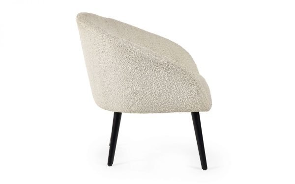 gig gigi boucle accent chair cutout