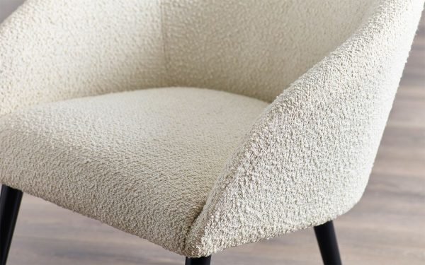 gig gigi boucle accent chair detail