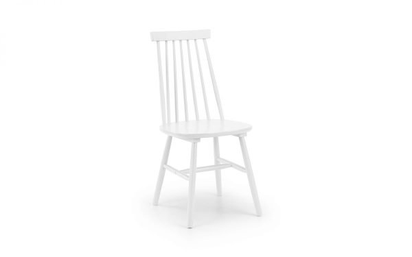 ala alassio spindle back dining chair white cutout