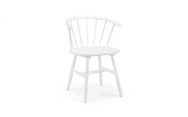 mod mod modena curved back dining chair white cutout