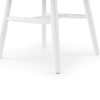 ala alassio spindle back dining chair white detail