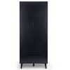 alicia anthracite door wardrobe front