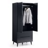 alicia anthracite door wardrobe open props