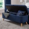 astrid blue blanket box open roomset