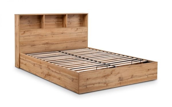 bal bali ottoman storage bed cm natural oak cutout