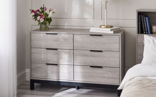 bal bali drawer chest grey oak roomset