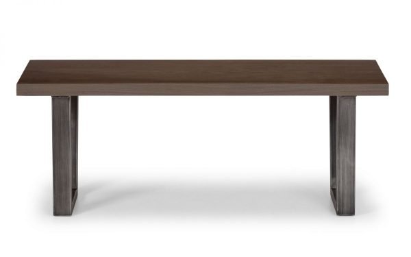 brooklyn dark oak bench front