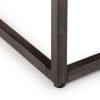 brooklyn dark oak square coffee table leg detail