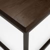 brooklyn dark oak square coffee table topdetail