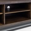 brooklyn dark oak tv unit detail