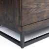 brooklyn dark oak tv unit detail