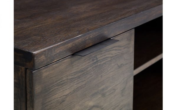 brooklyn dark oak tv unit detail