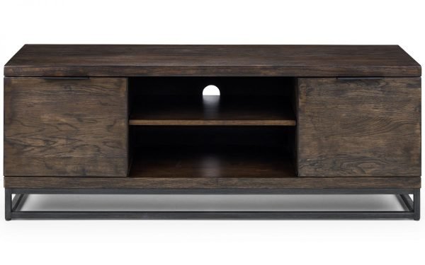 brooklyn dark oak tv unit front