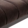 brooklyn upholstered bench charcoal grey close up detail