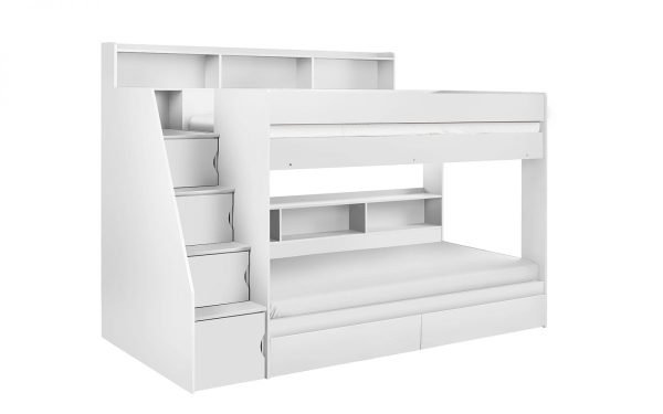 cam camelot staircase bunk all white cutout