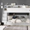 cam camelot staircase bunk all white roomset