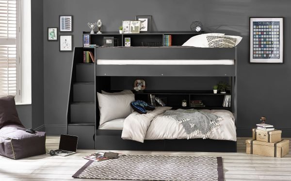 cam camelot staircase bunk anthracite roomset