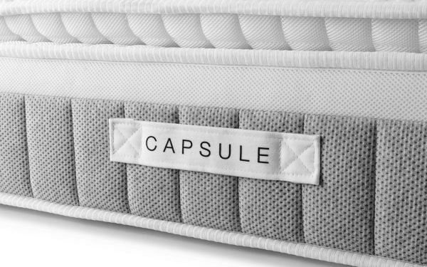 capsule pillow top mattress handle detail