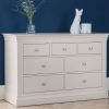 clermont light grey drawer chest roomset