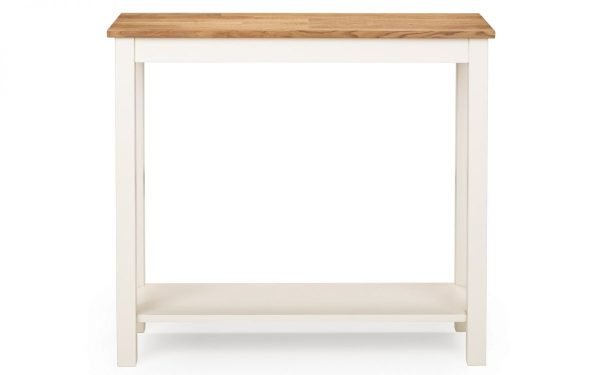 coxmoor ivory oak console table front