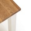 coxmoor ivory oak tall side table corner detail