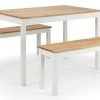 coxmoor white oak dining table benches