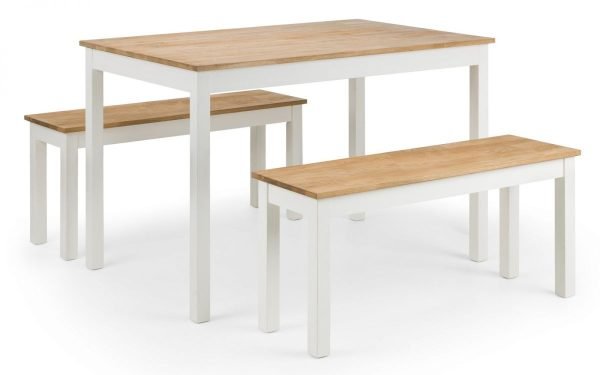 coxmoor white oak dining table benches